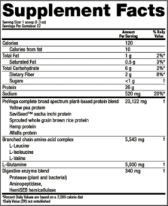Vega Sport Protein ingredients 