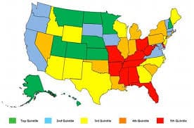 The Most (and Least) Fit States in the U.S.