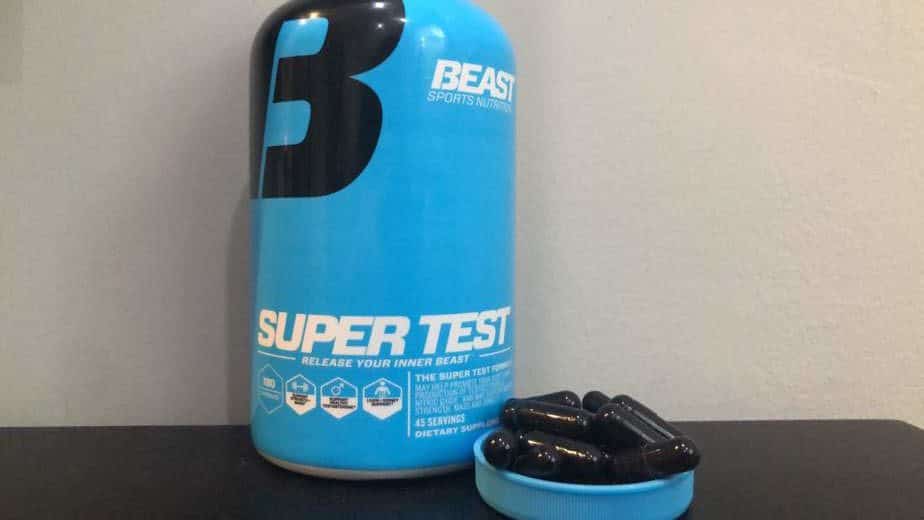 Beast Super Test pills outside of the bottle