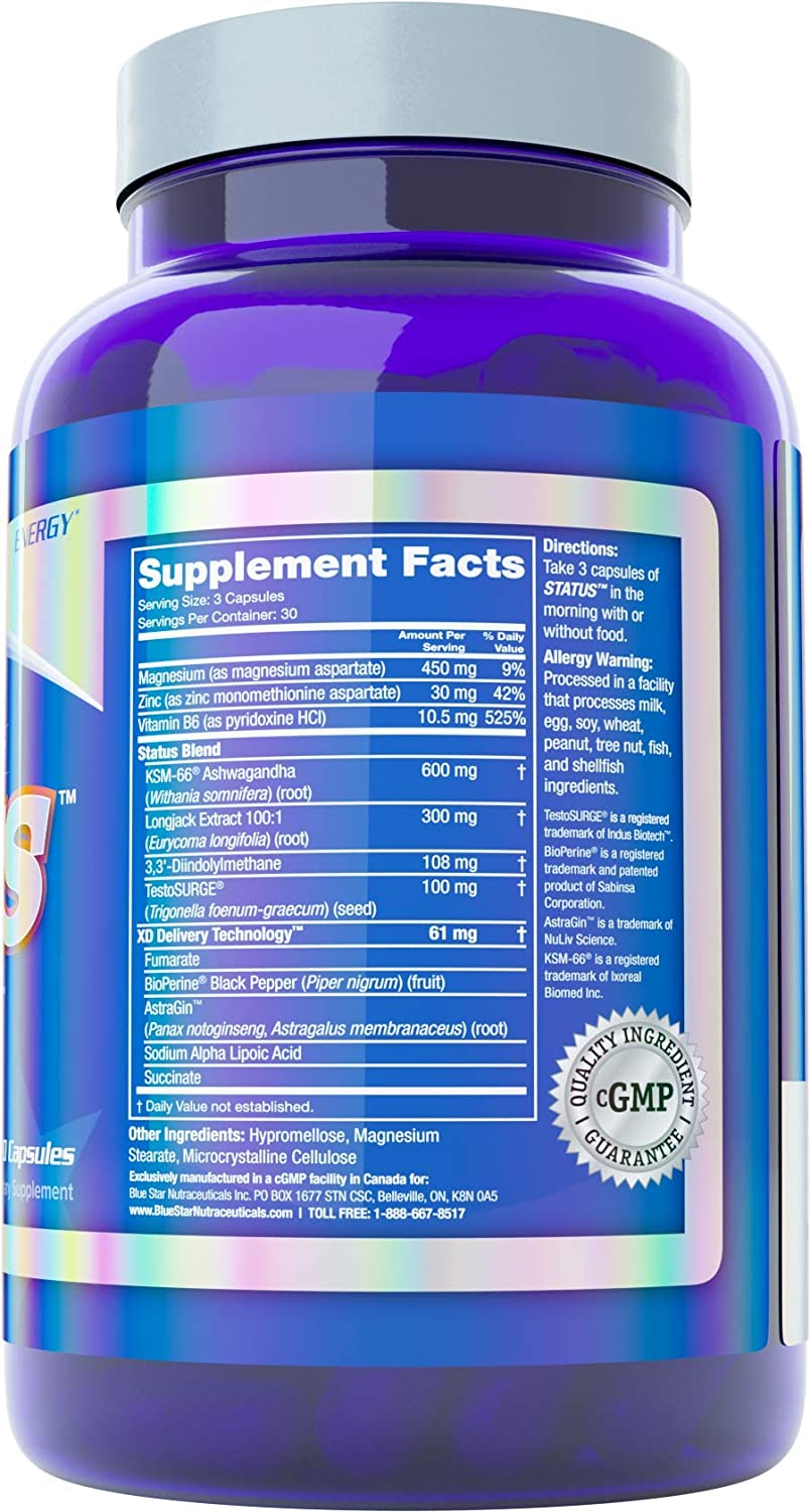 Blue star status ingredients and supplement facts
