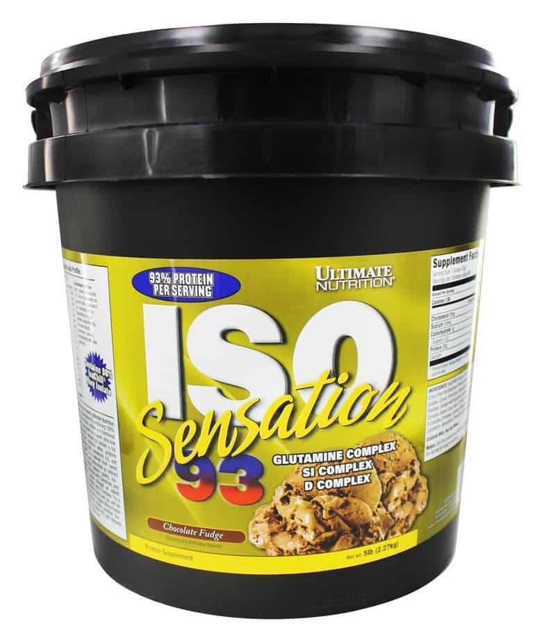 Iso Sensation 93 protein powder jar