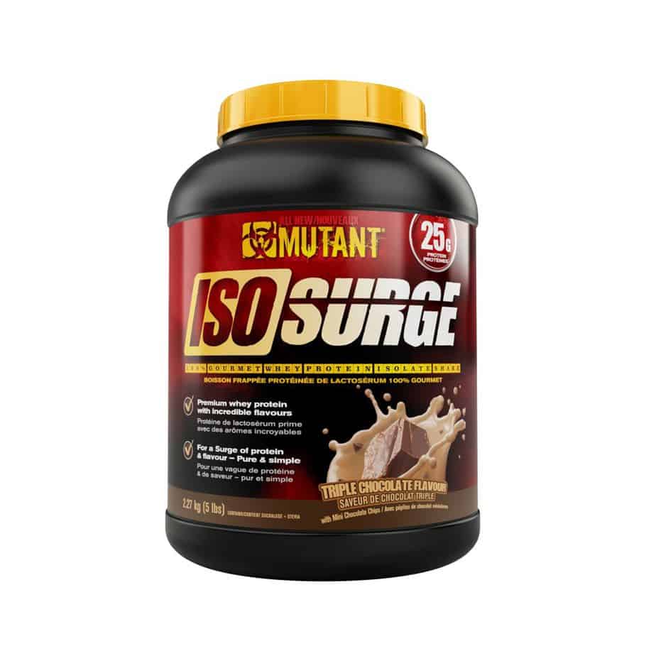 Iso Surge protein powder jar