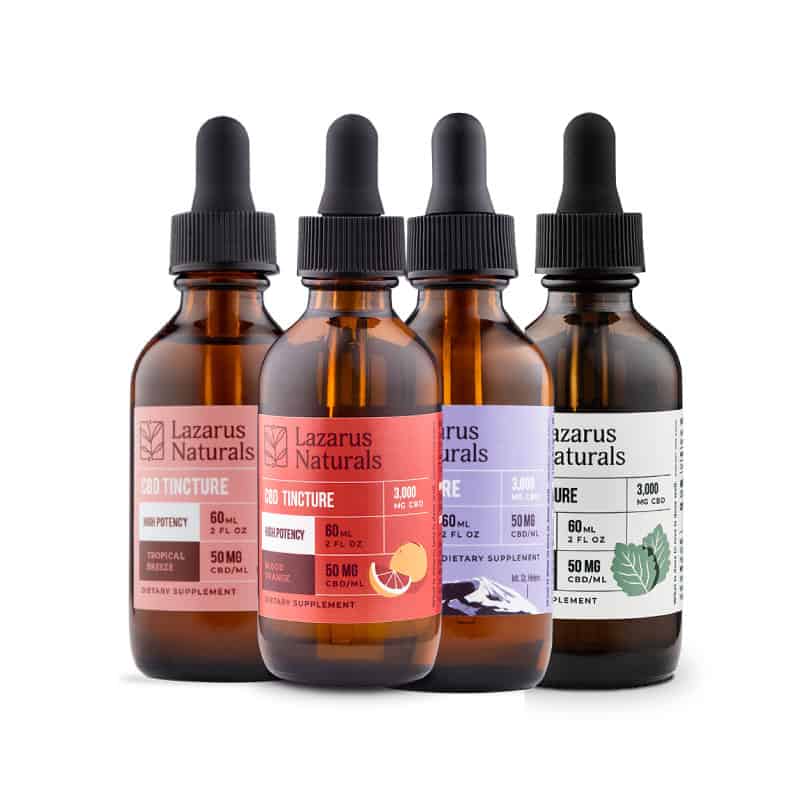 Lazarus naturals CBD oil tinctures