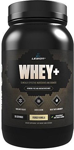 Legion whey protein powder jar