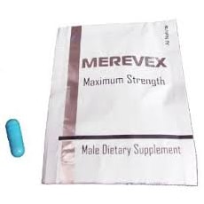 Merevex male enhancement supplement pills and bag