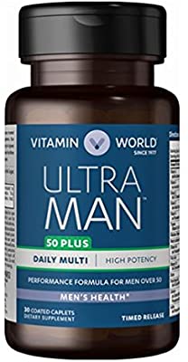 Ultra man male enhancement supplement bottle