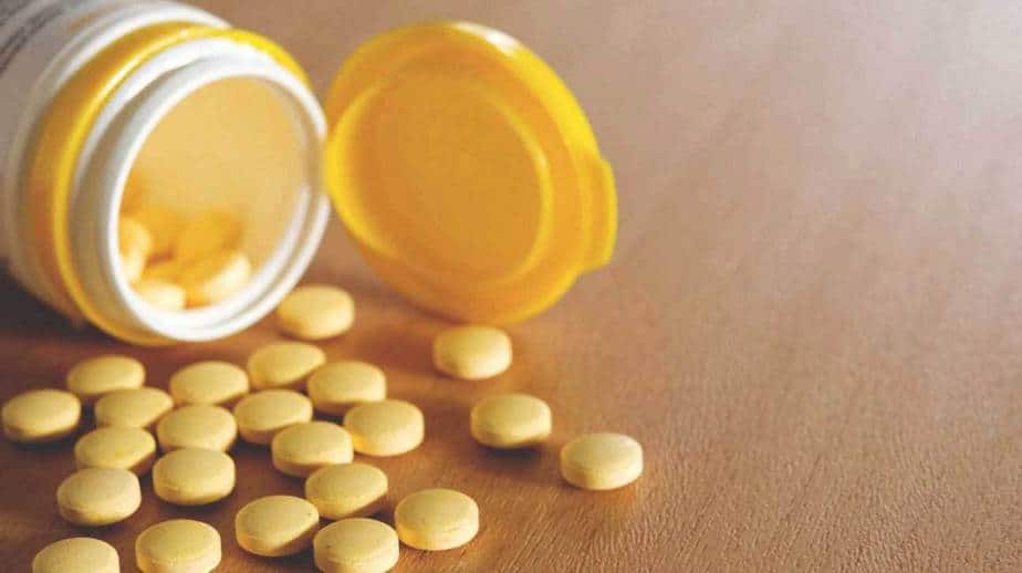 B complex vitamin tablets
