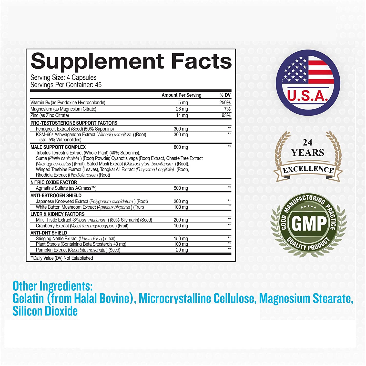 Beast super test ingredients and supplement facts