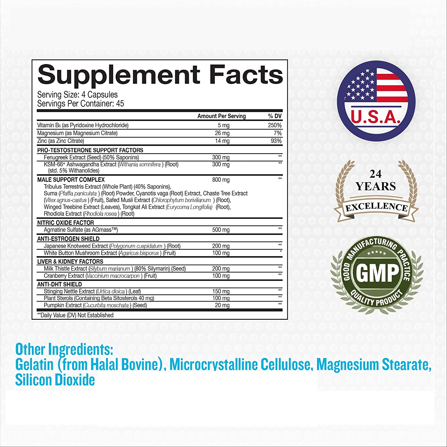 Beast super test ingredients and supplement facts