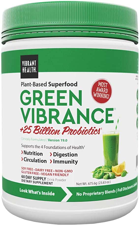 Green Vibrance supplement jar