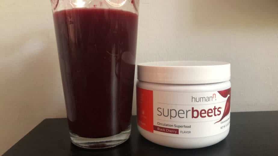 Superbeets drink and jar