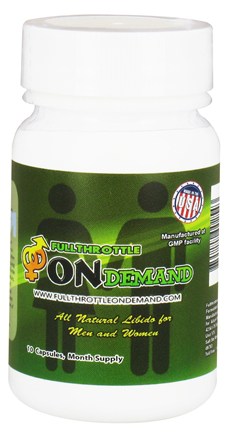 on demand for men supplement bottle