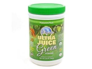 Natures Plus ultra juice green powder jar