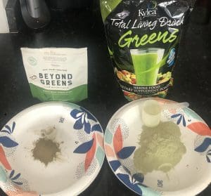 Beyond Greens dosage compared to Total Living Drink dosage