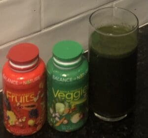 Balance of nature fruits and veggies green drink powder