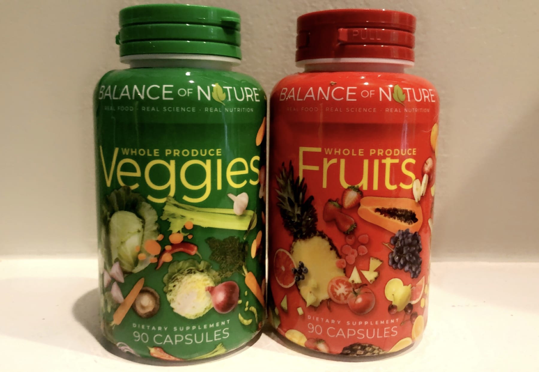 Balance of nature fruits and veggies bottles