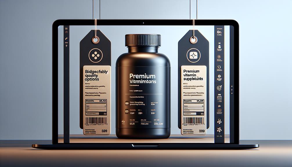 vitamin supplement price comparison